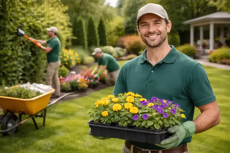 Landscaping layout preview